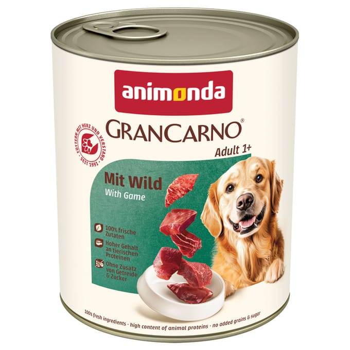 Voordeelpakket animonda GranCarno Original Adult 12 x 800 g - Wild