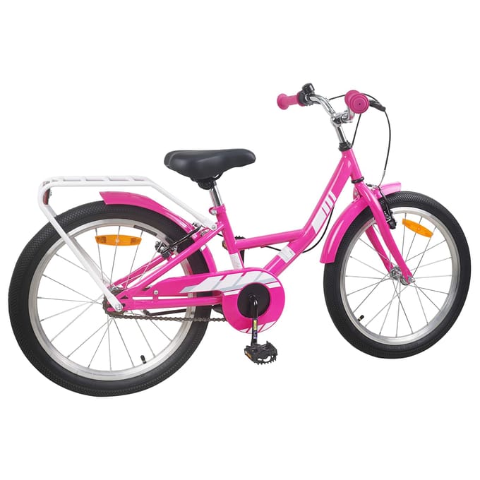 vidaXL - Kinderfiets - 18 - Inch - voor - 5-7 - jaar - oud - Roze