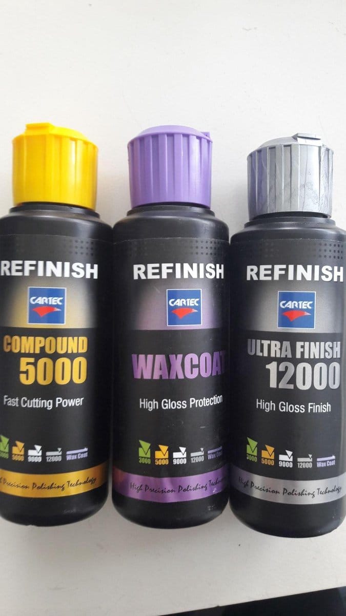 3x 150ml Cartec Refinish Set