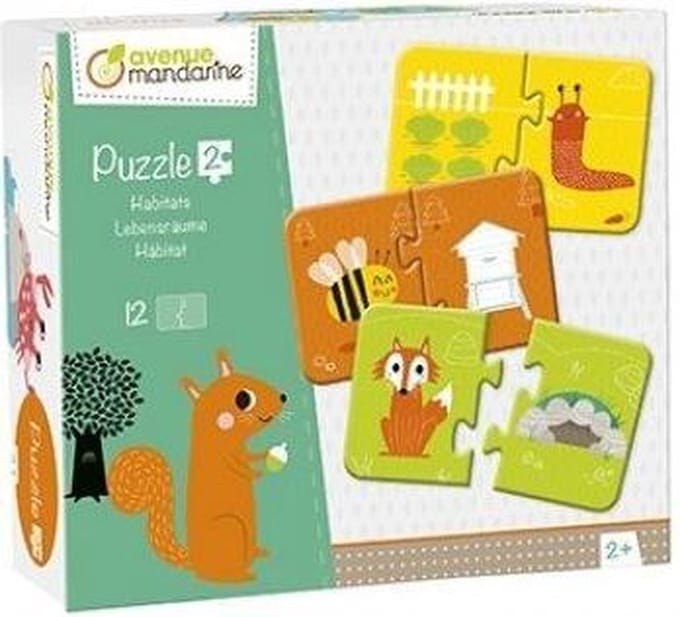 Avenue Manderine Puzzel Dieren en hun omgeving Puzzle