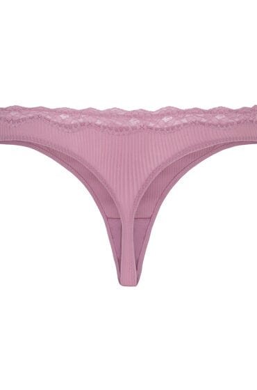 Hunkemöller Dames Lingerie String Lola - Roze - maat S