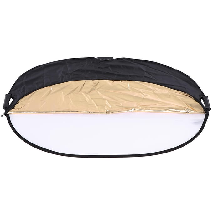90*120cm 5in1 schijfvormige fotografie studio videolichtreflector black