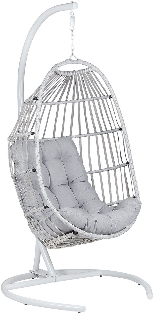 SESIA - Hangstoel - Lichtgrijs - Polyester