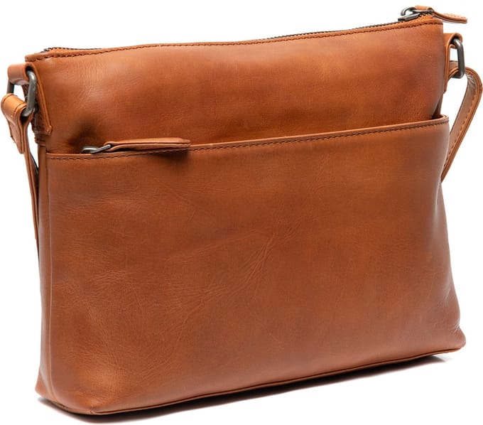Chesterfield Durban Waxed Pull Up Schoudertas - Cognac