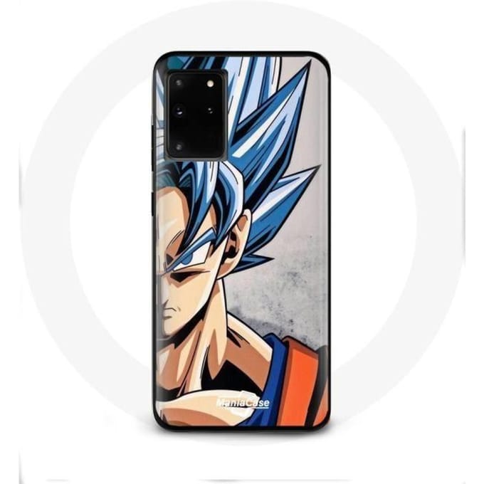 Coque pour Samsung Galaxy S11 Plus Anime Dragon Ball Goku Cheveux bleu
