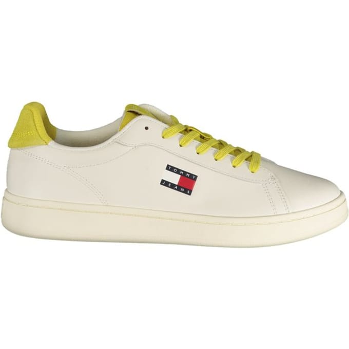 Tommy Hilfiger Bianco Polyurethaan Mannensneaker