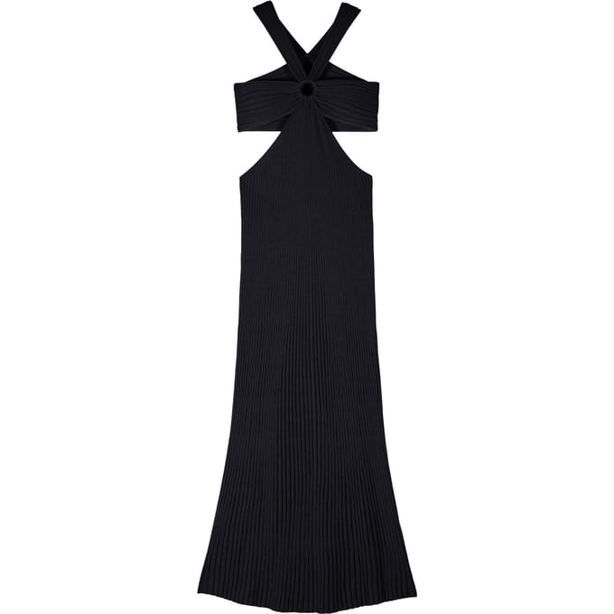 BA&SH Robe Patras Noir Taglia: L | Abiti Midi Outlet | Donna