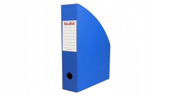 Blauwe Bureau Organizer 7cm voor Documenten - Praktisch en Stijlvol