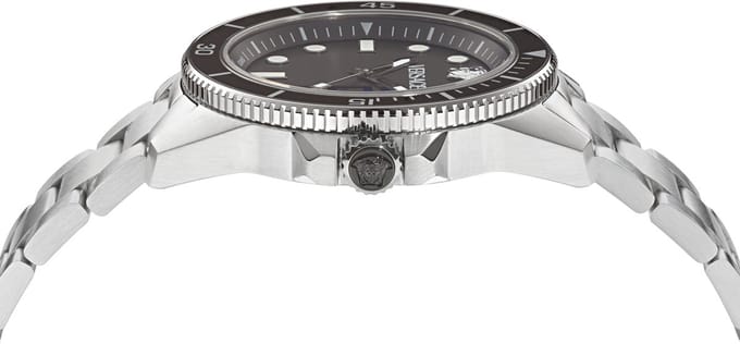 Versace Greca Force VE5J00326 Horloge - Staal - Zilverkleurig - Ø 42 mm