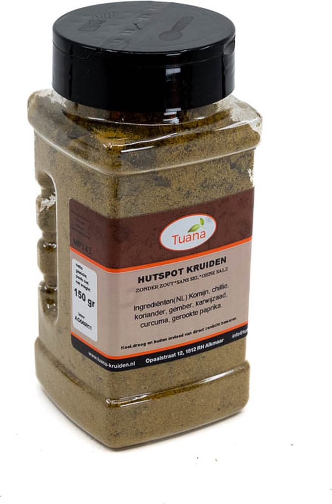 Tuana Kruiden - Hutspot Kruidenmix - Strooibus 150 Gram - Tuanashop - MP-H-0009