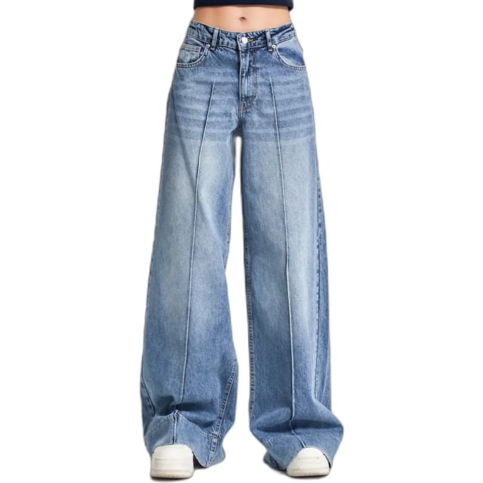 It's Basic - Palazzo High Rise Jeans - Ocean
