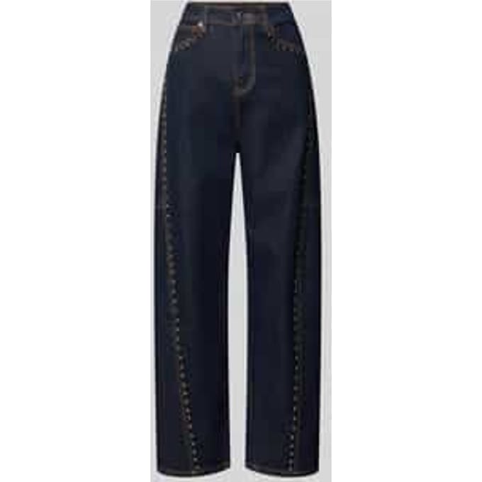 Barrel fit jeans met studs, model 'Studs'
