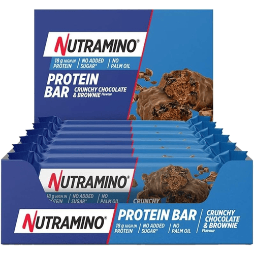 Nutramino Eiwitreep 12 x 55 g - Krokante chocoladebrownie
