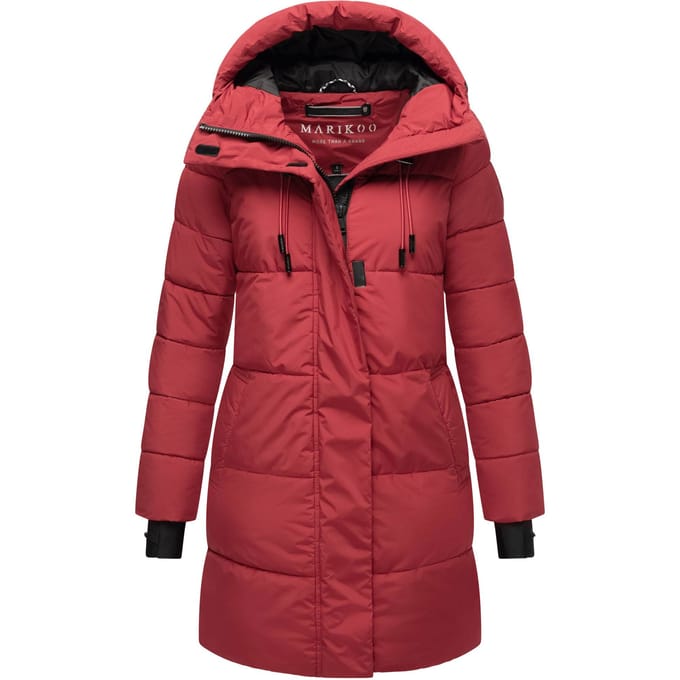 Marikoo dames winterjas met capuchon & fleecevoering – Kaituu
