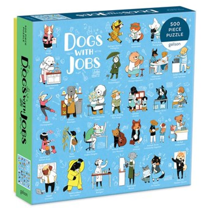 Dogs With Jobs 500 Piece Puzzle - Galison
