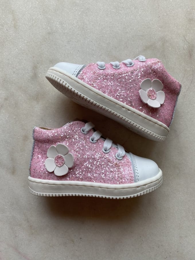 Lunella eerste stap sneaker glitter maat 22