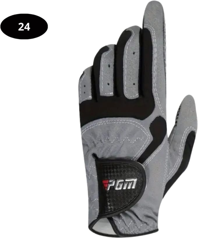 Nivard Golfhandschoenen - Golf Accessoires - Handschoen AntiSlip - Heren - Links - Grijs - Maat M/L