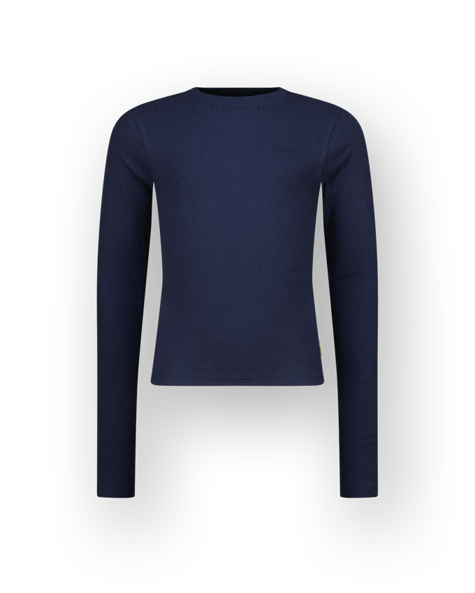 Meisjes T-shirt Icon rib longsleeve