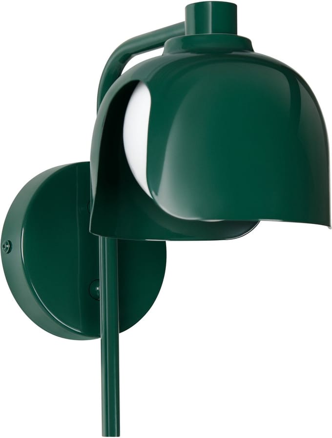 OSRAM DECOR Corolle Wandlamp, Groen Metaal Glas, G9 Versie, Textielkabel, Retro stijl