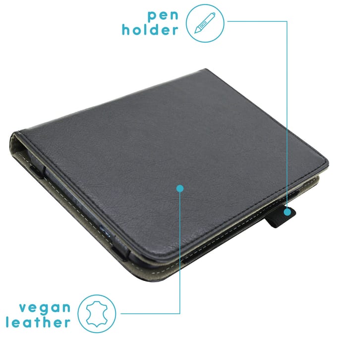 imoshion Vegan Leather Bookcase voor de Kobo Clara Colour / BW - Zwart