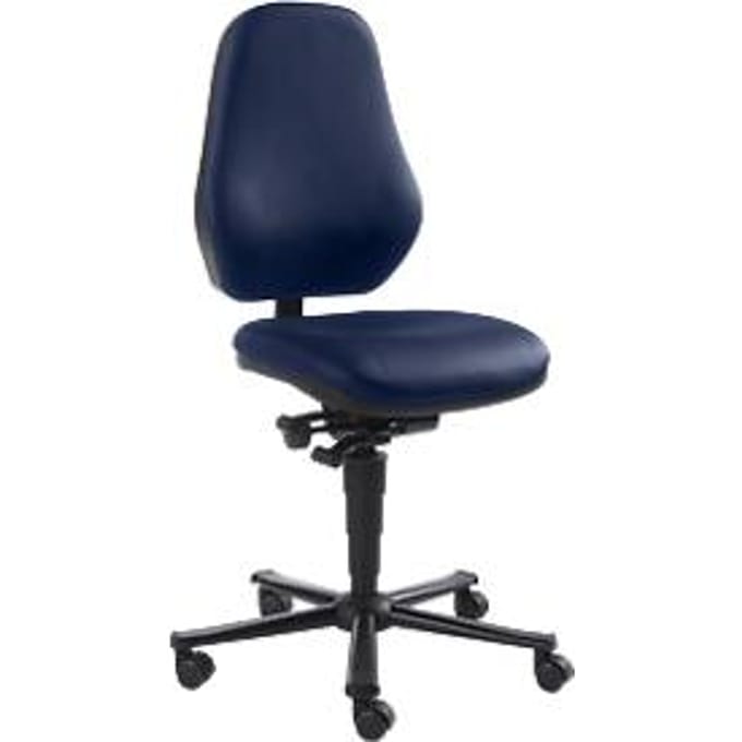 Labostoel LEANOS 9138, kunstleer, blauw