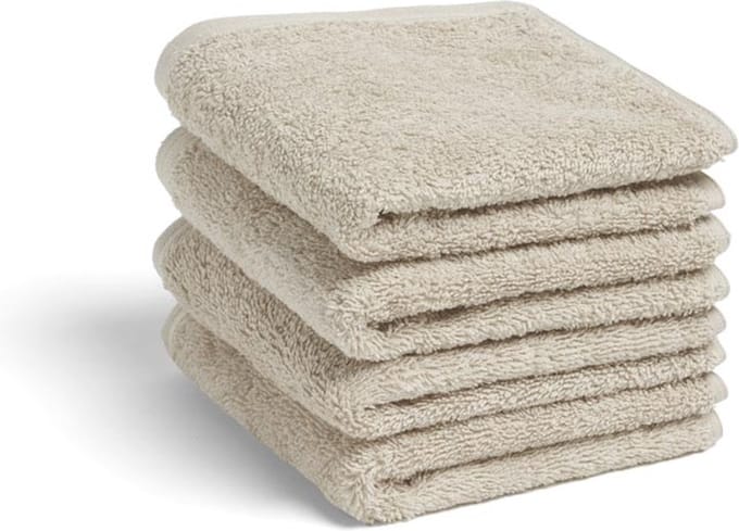 Yumeko gastendoekjes terry wit zand 30x50 - 4st