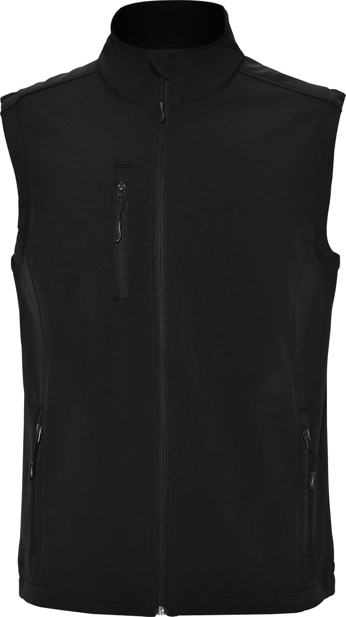 Zwarte soft shell bodywarmer model Quebec merk Roly maat M
