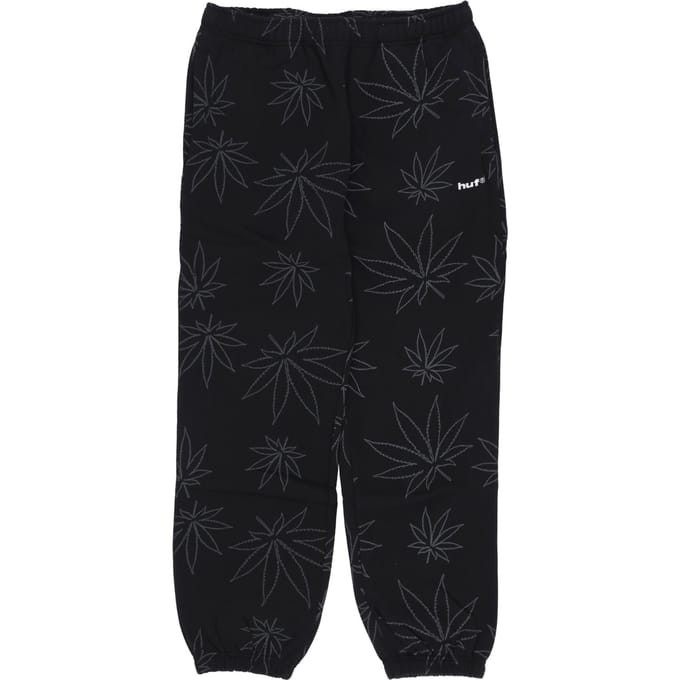 Plantlife Fleece Pant Heren Trainingsbroek Zwart