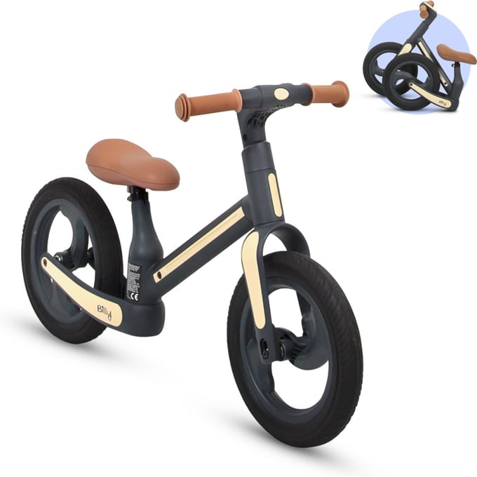 Billy Opvouwbare Loopfiets 2 - 5 Jaar Camini Grijs