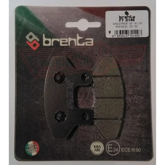 Organische motorfiets remblok Brenta