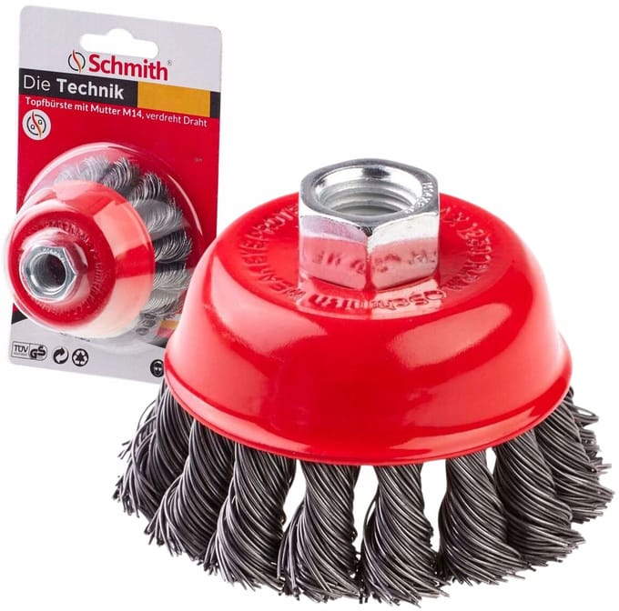 Schijfborstel M14 60mm Gedraaid Staaldraad - Schmith