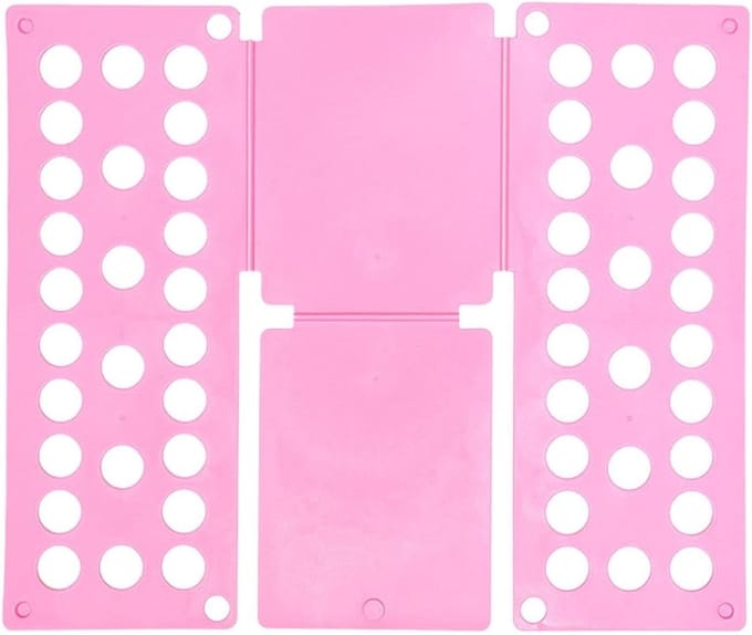 Vouwplank Kleding - Hulp voor vouwen - Netjes opbergen - Snel en consistent - 40 x 48 cm - Roze