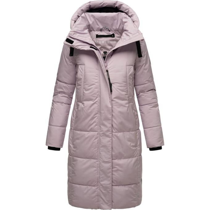 Marikoo dames winterjas Laryaa – lang, warm & met afneembare capuchon