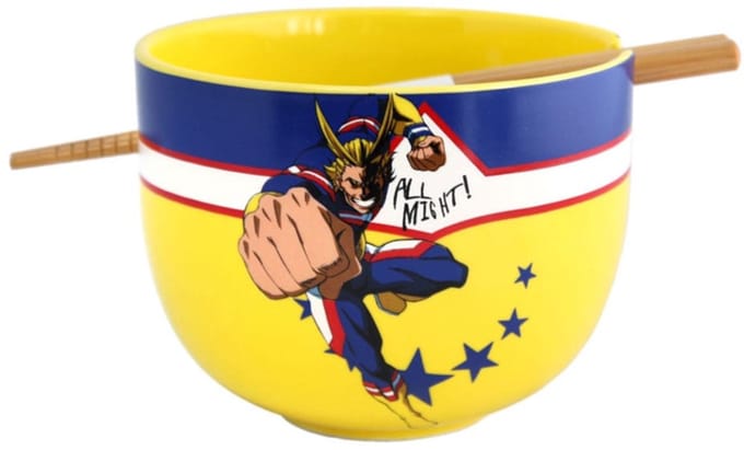 My Hero Academia Ramen Bowl with Chopsticks All Might 414 ml