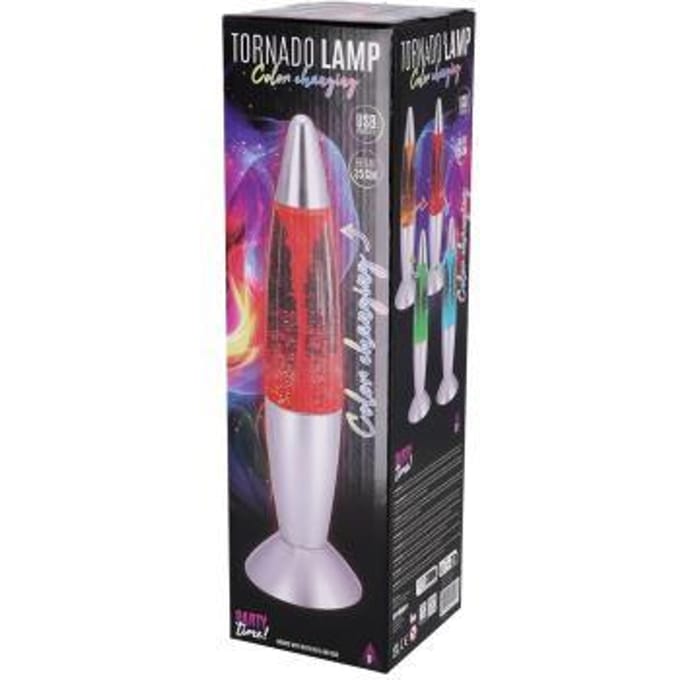 KiddyGo tornado lamp LED sfeerlicht multicolor 35 cm party.
