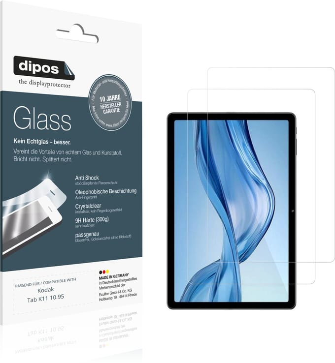 dipos – 2x Pantserfolie geschikt voor Kodak Tab K11 10.95 | 9H Screenprotector