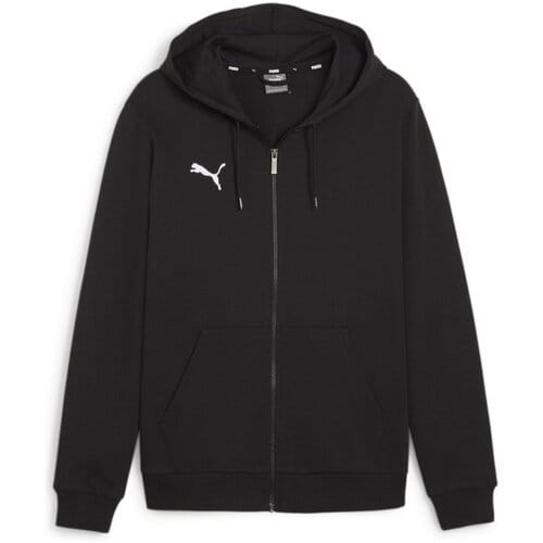 Puma Teamgoal Hooded Sweat Full Zip Heren - Zwart | Maat: S