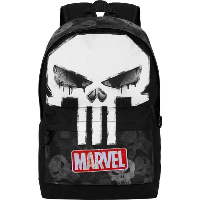 Karactermania - Marvel - Punisher Schedel Skull - HS FAN 2.2 Rugzak - Backpack met trolley bevestiging - Rugtas - Zwart