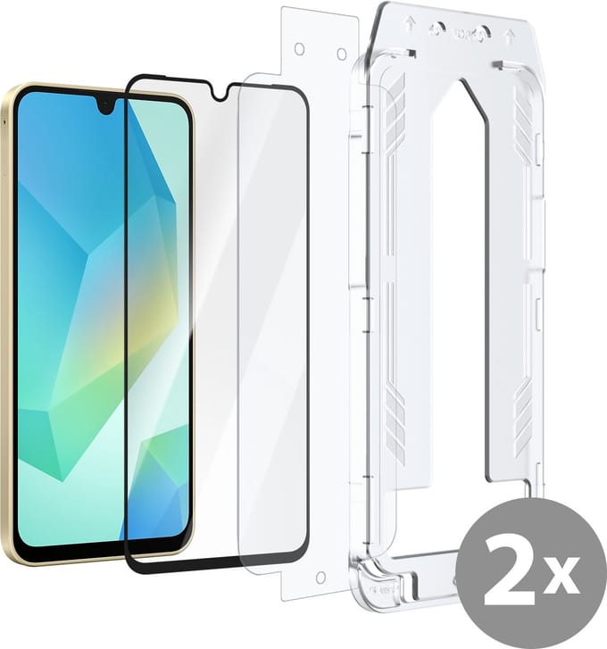 Cazy screenprotector geschikt voor Samsung Galaxy A16 / A17 - Screenprotector met Applicator - 2 Stuks