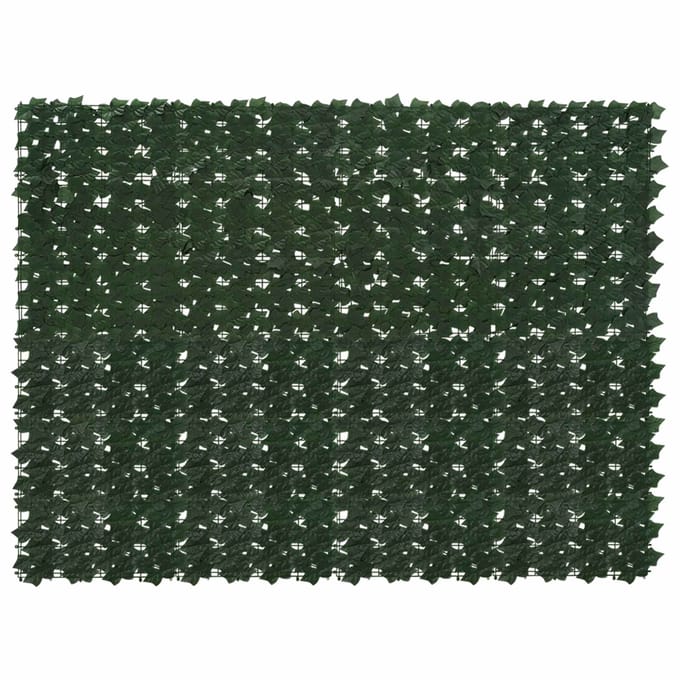vidaXL - Balkonscherm - met - bladeren - Donkergroen - 200 - x - 150 - cm