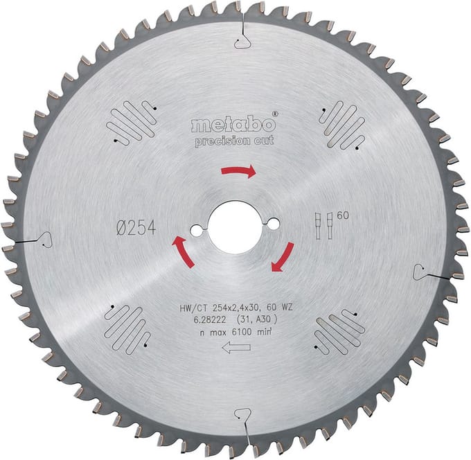 Metabo 628035000 HW/CT Cirkelzaagblad - 190 x 30mm - 48 WZ