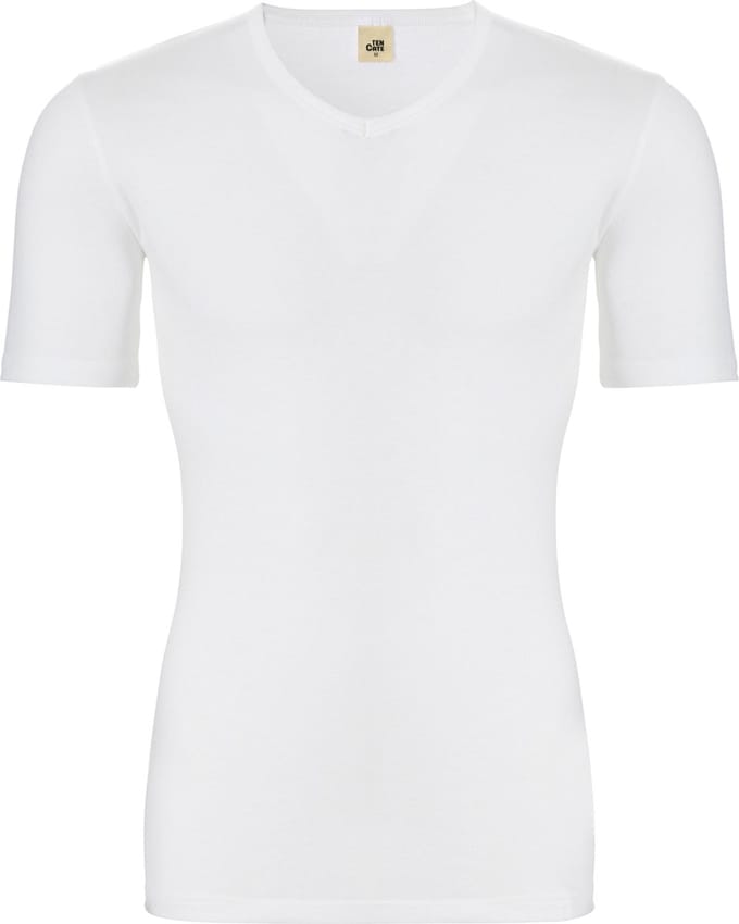 thermo shirt v-neck snow white voor Heren | Maat S