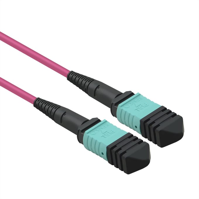 VALUE MPO Trunk Kabel 50/125µm OM4, MPO/MPO, violet, 5 m