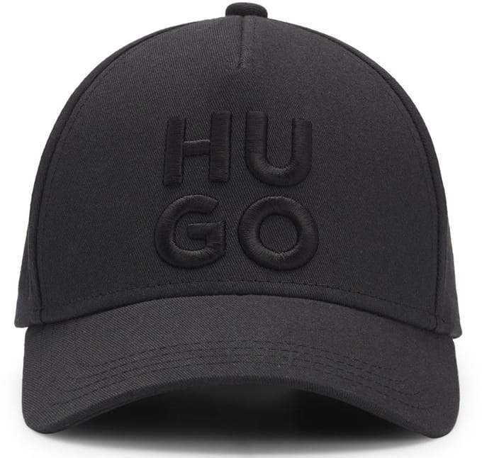 HUGO Jude-Stacked Cap Black Zwart