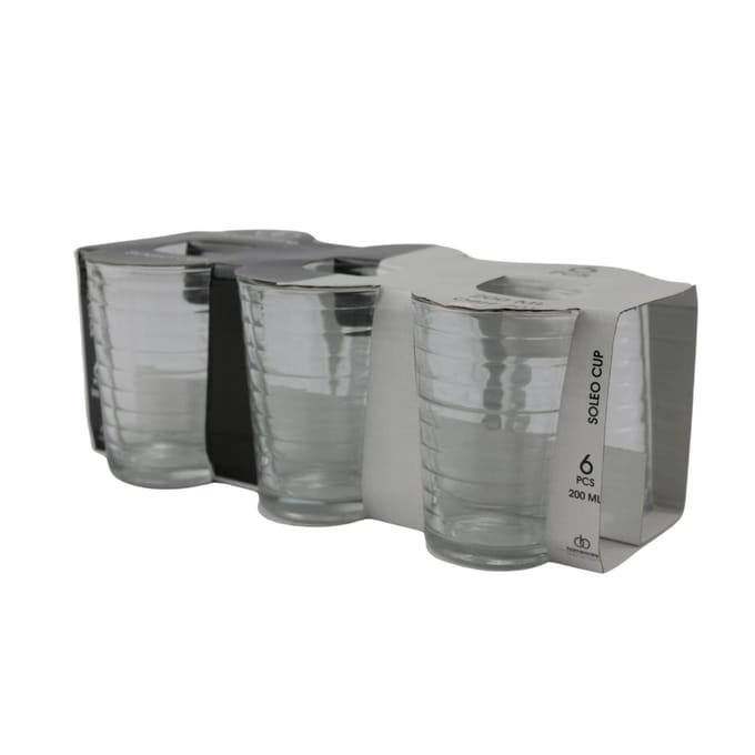 Soleo Drinkglazen 200 ml 3 Stuks Transparant