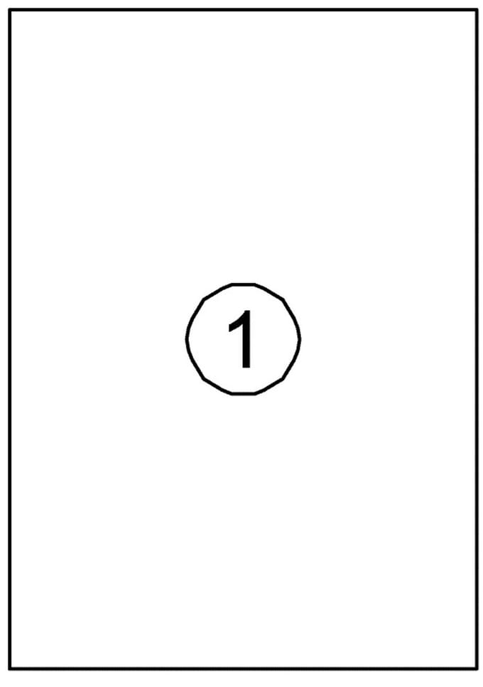 Etiket quantore 210x297mm 100st | 10 stuks