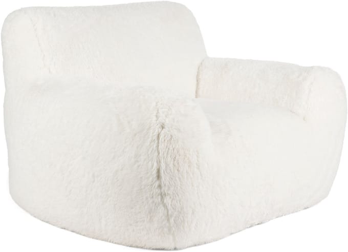 Bold Monkey Cuddle the Yeti Fauteuil/ Loungestoel Pluche Wit