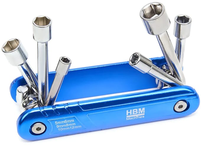 HBM 6 Delige Opvouwbare Dopsleutelset