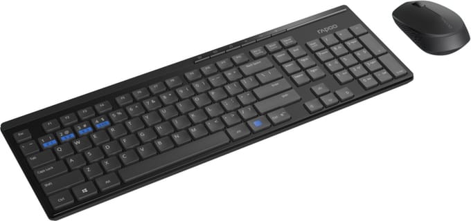 8100M Toetsenbord + Muis Comboset AZERTY(BE) Zwart