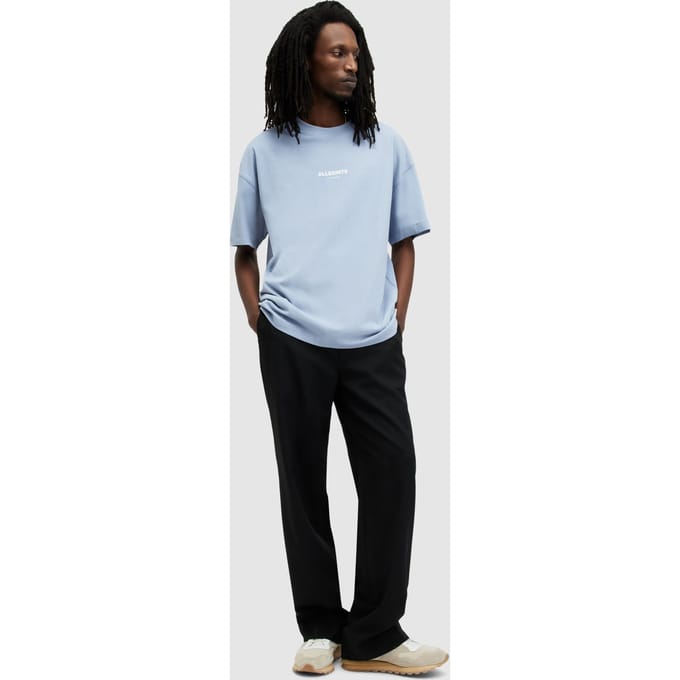 AllSaints Subverse Ss Crew Violet Blue Taglia: L | Magliette basic Outlet | Uomo | Blu